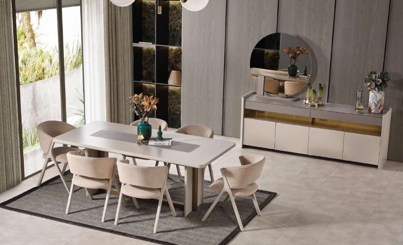 Platin Yemek Odası Takımı